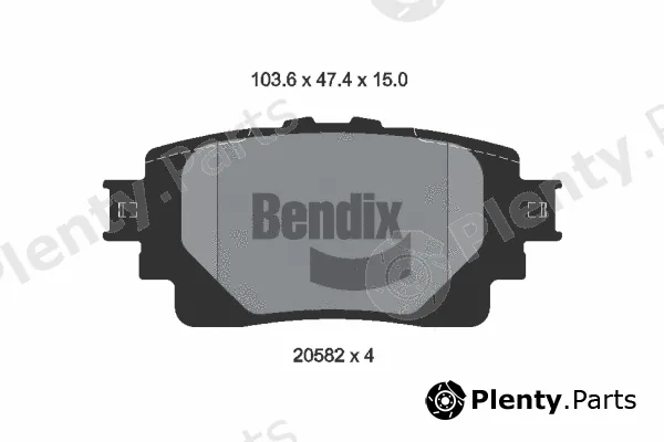 BENDIX Braking BPD2465 — Brake Pad Set, disc brake