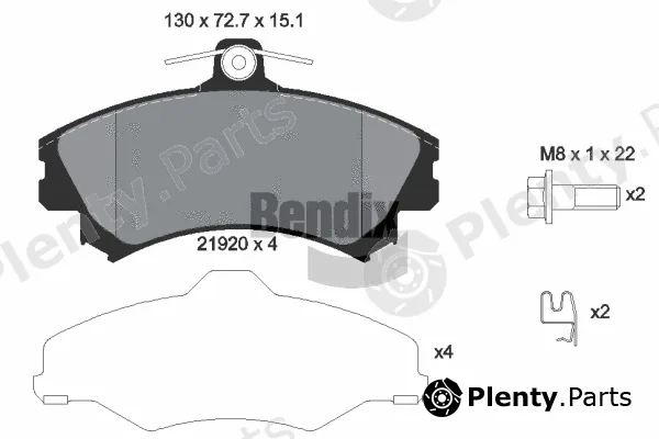 BENDIX Braking BPD1455 — Brake Pad Set, disc brake