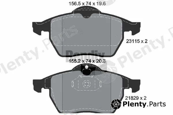 BENDIX Braking BPD1543 — Brake Pad Set, disc brake