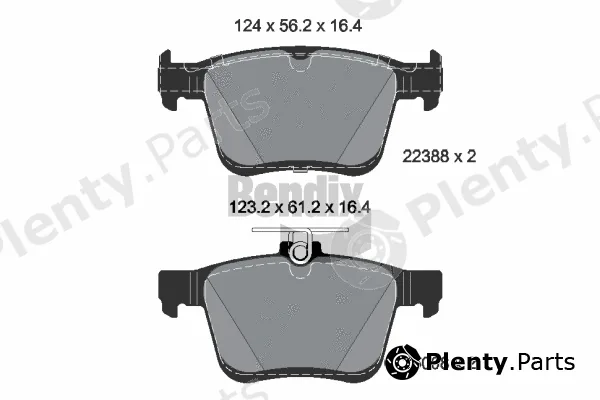 BENDIX Braking BPD2370 — Brake Pad Set, disc brake