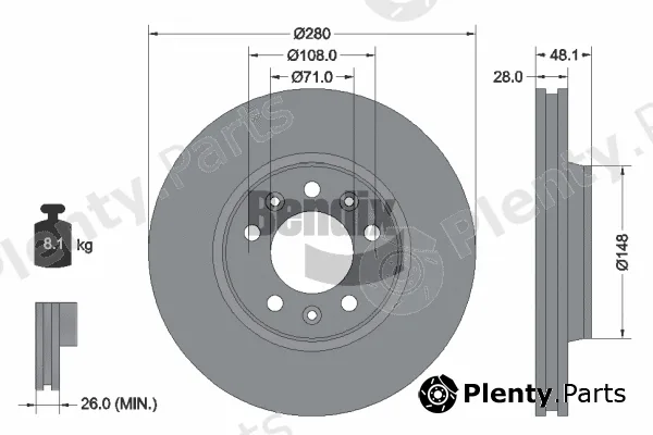 BENDIX Braking BDS1146 — Brake Disc