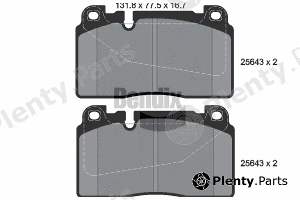 BENDIX Braking BPD1417 — Brake Pad Set, disc brake