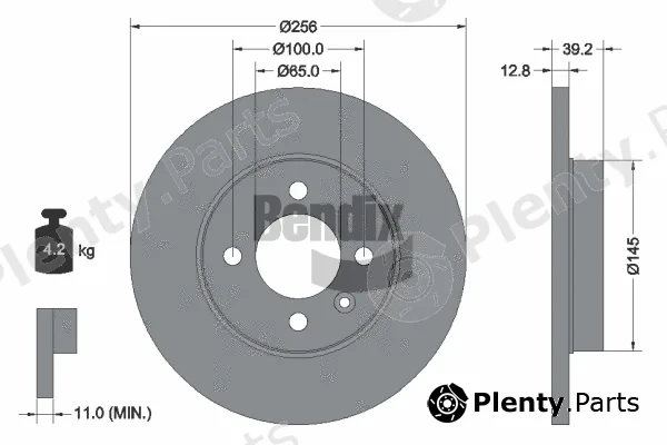 BENDIX Braking BDS1659 — Brake Disc