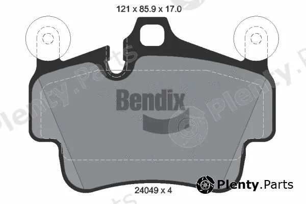BENDIX Braking BPD1288 — Brake Pad Set, disc brake