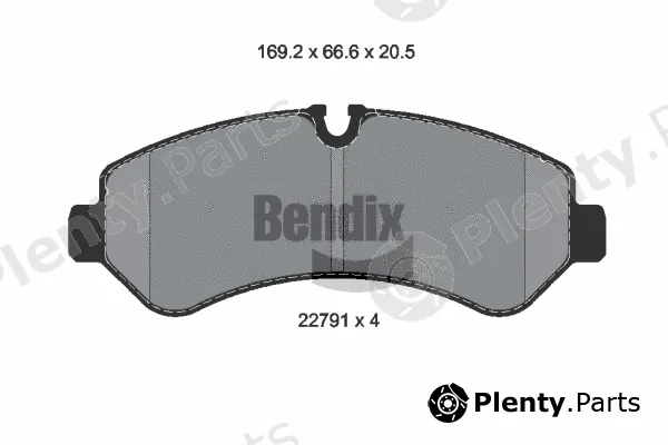 BENDIX Braking BPD1627 — Brake Pad Set, disc brake