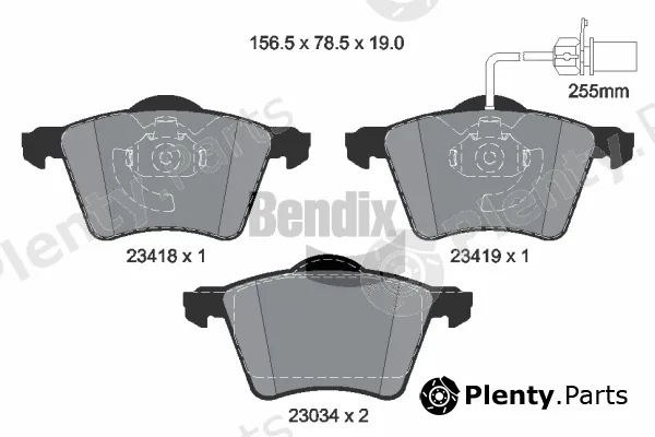 BENDIX Braking BPD1351 — Brake Pad Set, disc brake