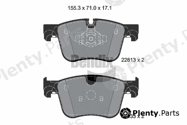 BENDIX Braking BPD1573 — Brake Pad Set, disc brake