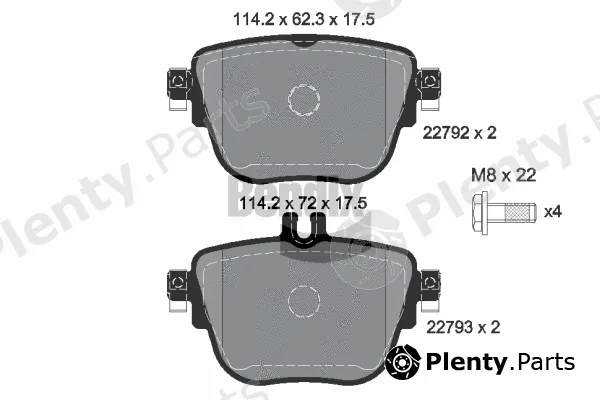 BENDIX Braking BPD1644 — Brake Pad Set, disc brake