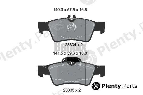 BENDIX Braking BPD1097 — Brake Pad Set, disc brake