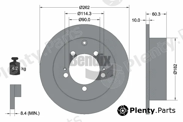 BENDIX Braking BDS1766 — Brake Disc