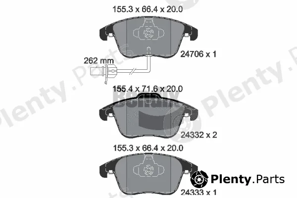 BENDIX Braking BPD1076 — Brake Pad Set, disc brake