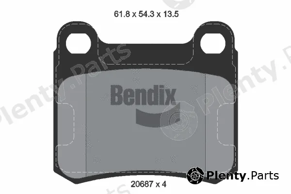 BENDIX Braking BPD1173 — Brake Pad Set, disc brake
