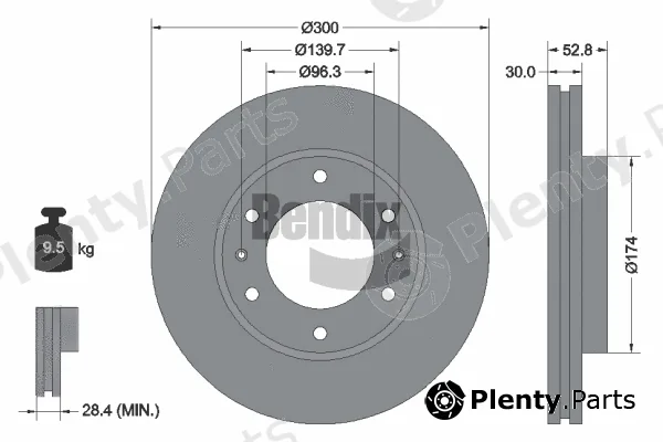 BENDIX Braking BDS1676 — Brake Disc