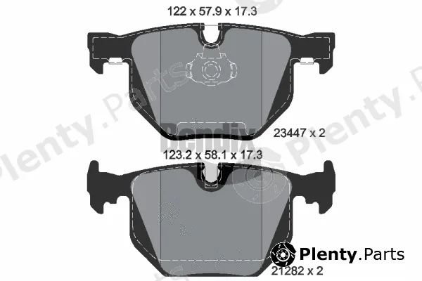 BENDIX Braking BPD1534 — Brake Pad Set, disc brake