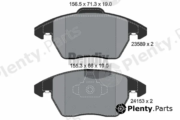 BENDIX Braking BPD1255 — Brake Pad Set, disc brake