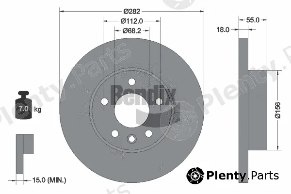 BENDIX Braking BDS1449 — Brake Disc