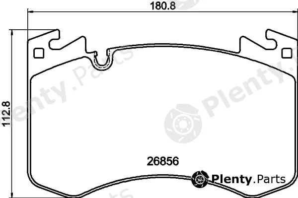 BENDIX Braking BPD2531 — Brake Pad Set, disc brake
