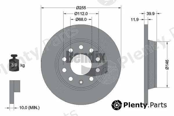 BENDIX Braking BDS1267 — Brake Disc