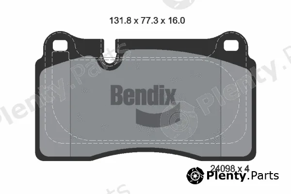 BENDIX Braking BPD1589 — Brake Pad Set, disc brake