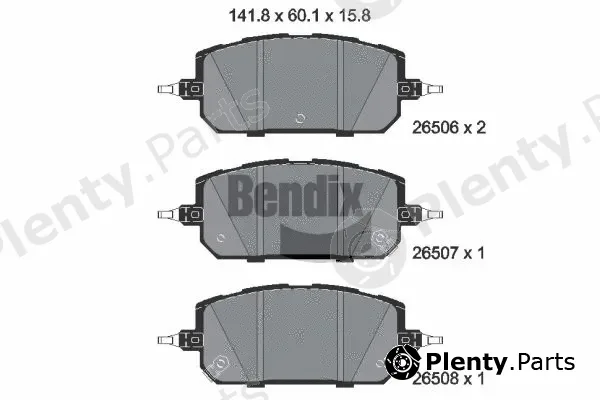 BENDIX Braking BPD2391 — Brake Pad Set, disc brake