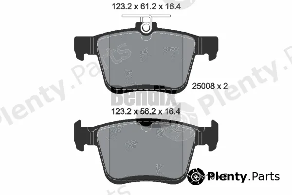BENDIX Braking BPD1075 — Brake Pad Set, disc brake