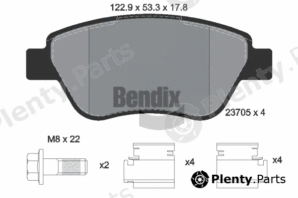 BENDIX Braking BPD1588 — Brake Pad Set, disc brake