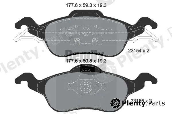 BENDIX Braking BPD1106 — Brake Pad Set, disc brake