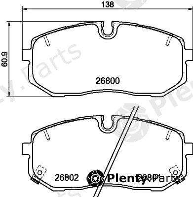 BENDIX Braking BPD2572 — Brake Pad Set, disc brake