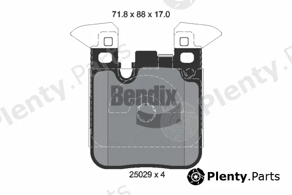 BENDIX Braking BPD1510 — Brake Pad Set, disc brake
