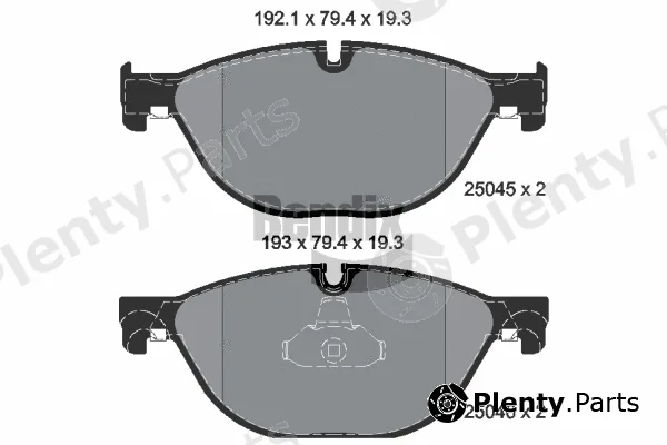 BENDIX Braking BPD1281 — Brake Pad Set, disc brake
