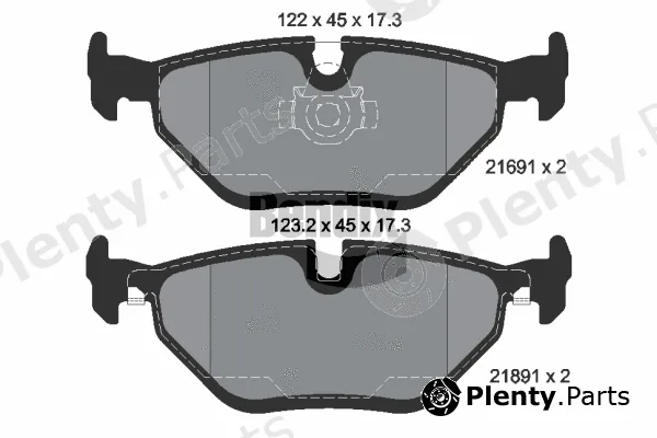 BENDIX Braking BPD1457 — Brake Pad Set, disc brake
