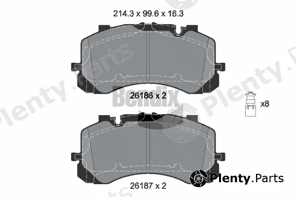 BENDIX Braking BPD2428 — Brake Pad Set, disc brake