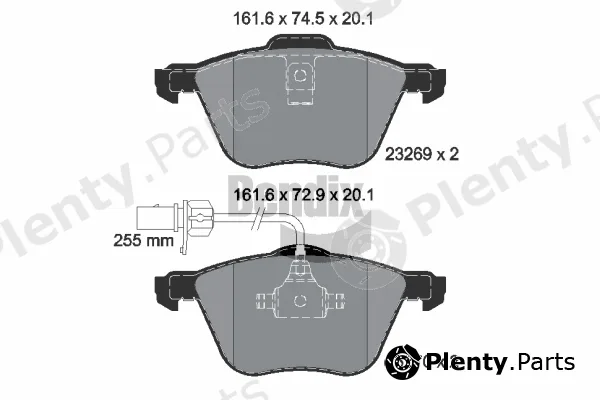 BENDIX Braking BPD1569 — Brake Pad Set, disc brake
