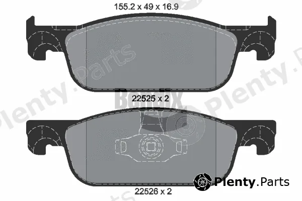 BENDIX Braking BPD1035 — Brake Pad Set, disc brake