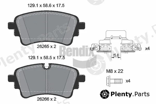 BENDIX Braking BPD1646 — Brake Pad Set, disc brake