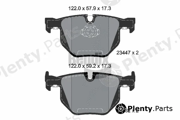 BENDIX Braking BPD1166 — Brake Pad Set, disc brake