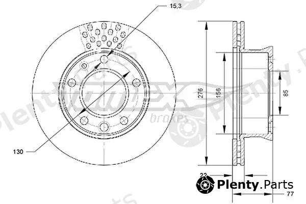 TOMEX Brakes TX70-07 — Brake Disc