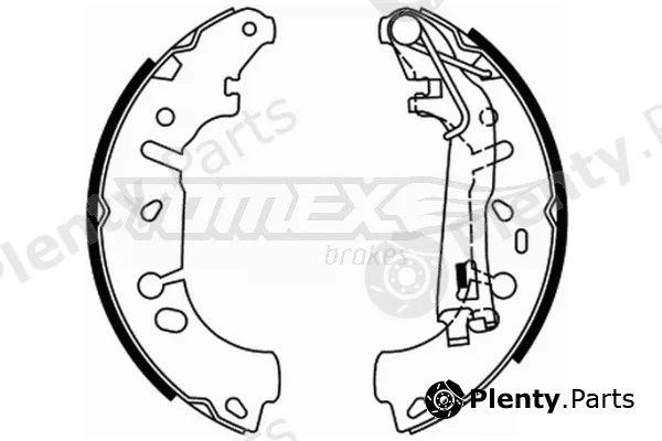 TOMEX Brakes TX21-85 — Brake Shoe Set