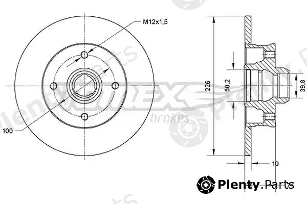 TOMEX Brakes TX70-71 — Brake Disc