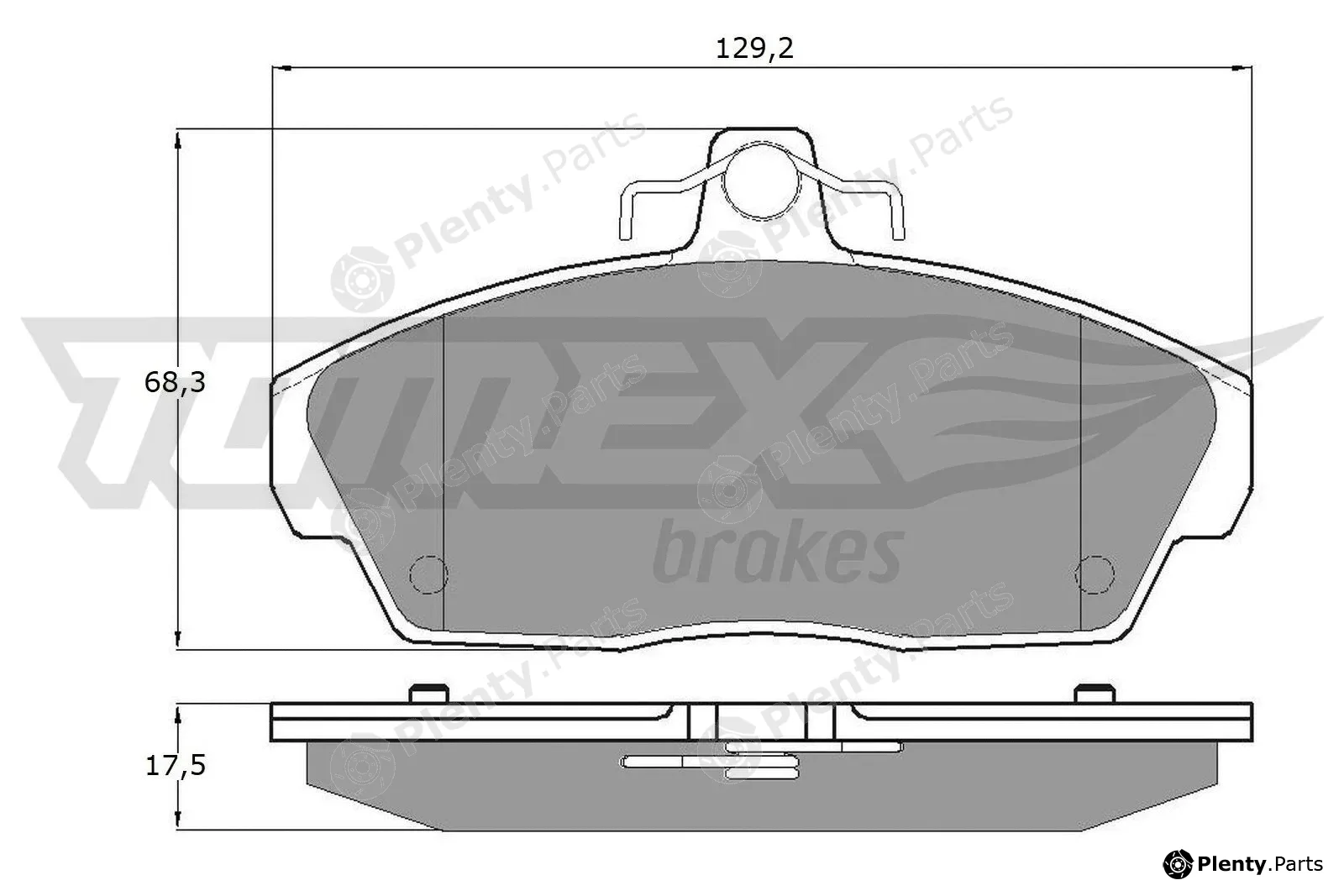 TOMEX Brakes TX11-511 — Brake Pad Set, disc brake