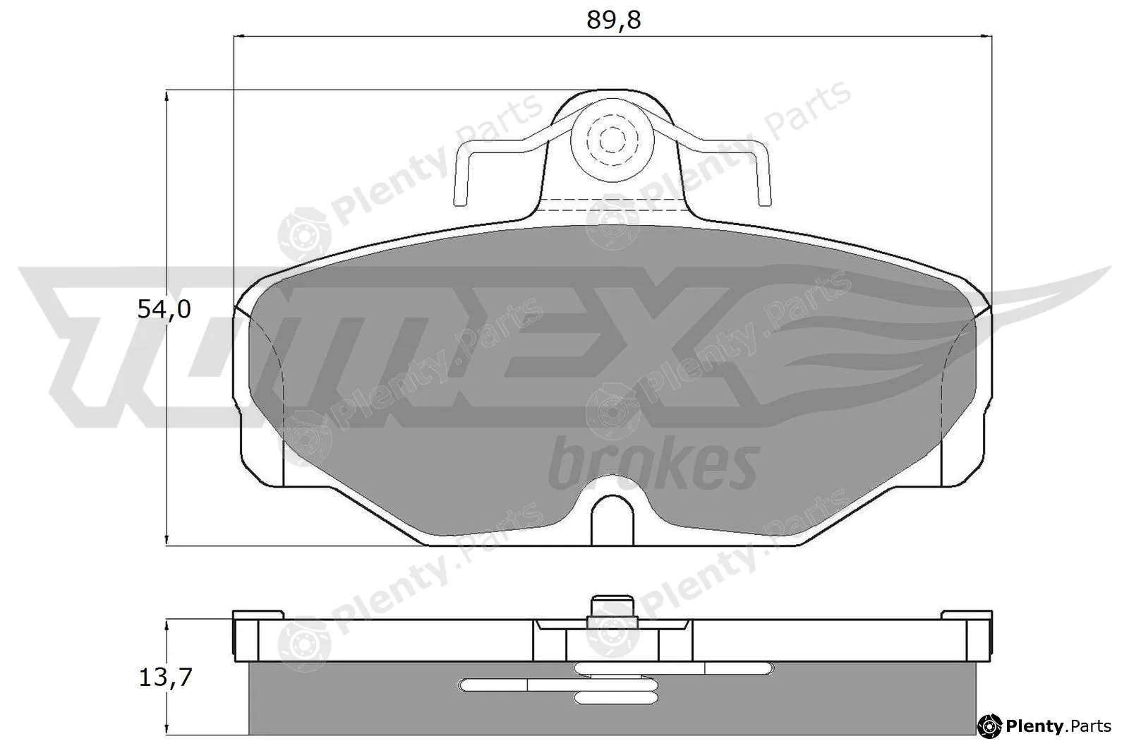 TOMEX Brakes TX10-67 — Brake Pad Set, disc brake