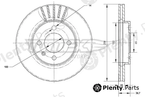 TOMEX Brakes TX70-18 — Brake Disc