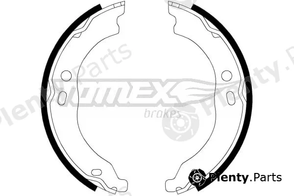 TOMEX Brakes TX21-99 — Brake Shoe Set