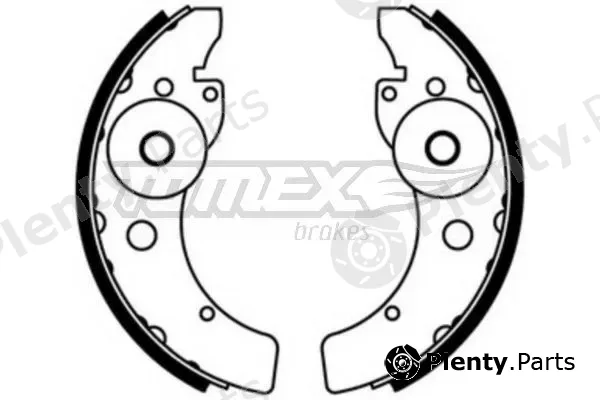 TOMEX Brakes TX23-46 — Brake Shoe Set