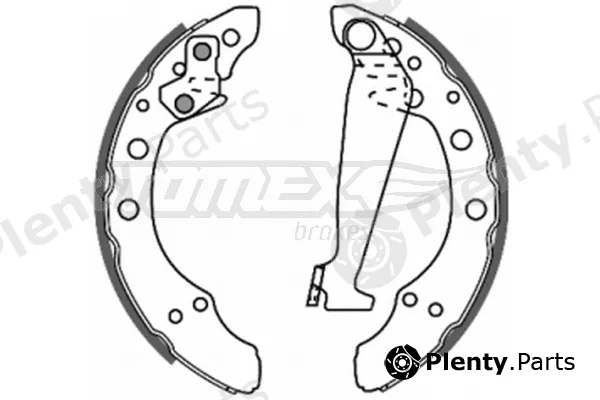 TOMEX Brakes TX20-86 — Brake Shoe Set