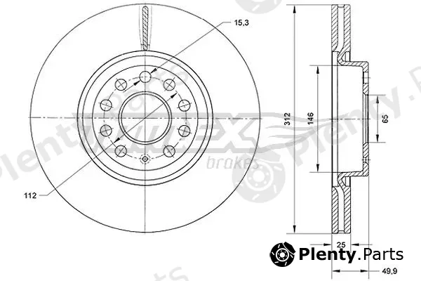 TOMEX Brakes TX71-12 — Brake Disc