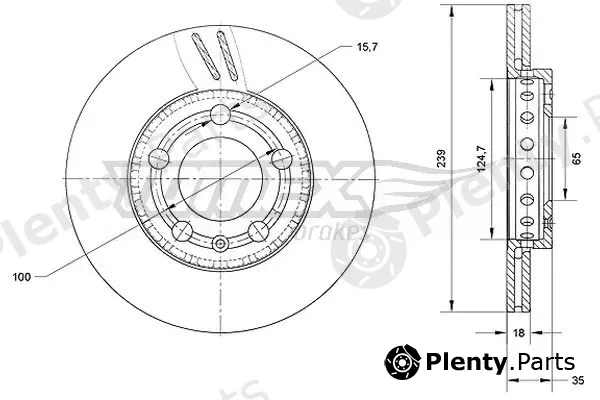 TOMEX Brakes TX71-09 — Brake Disc