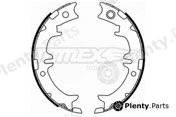 TOMEX Brakes TX21-76 — Brake Shoe Set