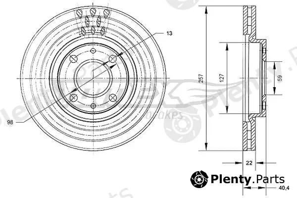 TOMEX Brakes TX70-56 — Brake Disc