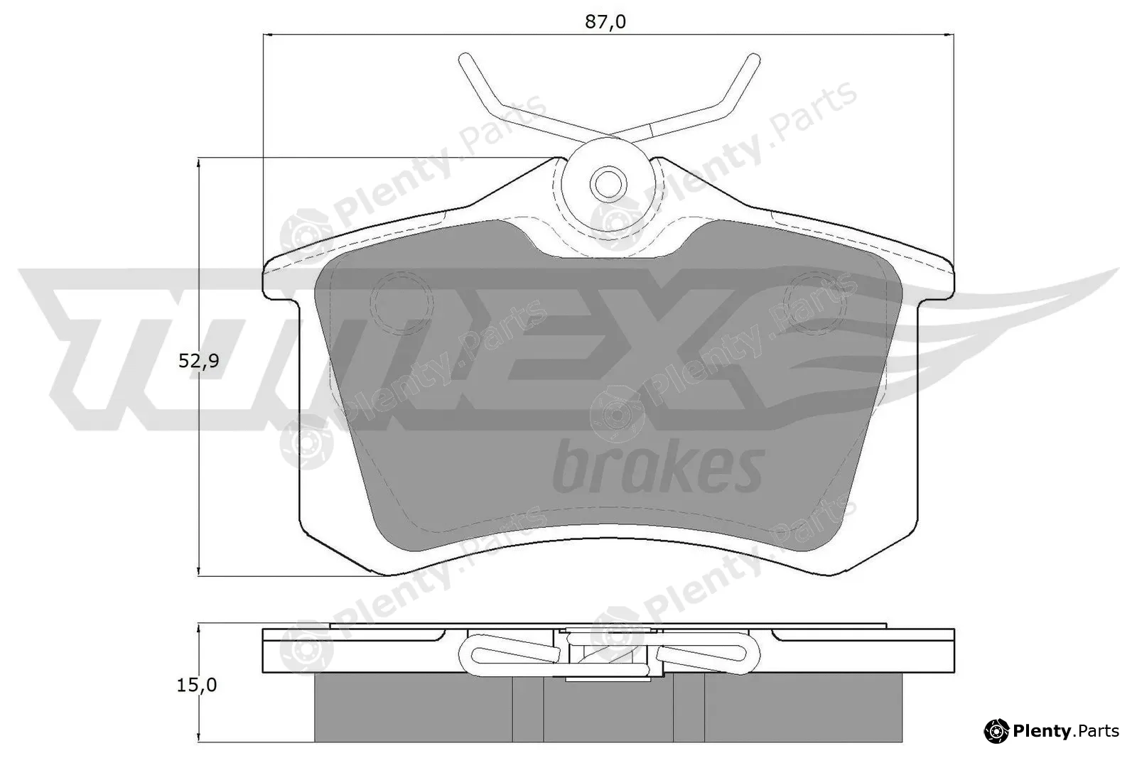 TOMEX Brakes TX10-78 — Brake Pad Set, disc brake